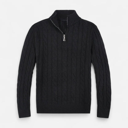 VogeLuxe | Pull texturé ouvert sur le devant pour homme 3