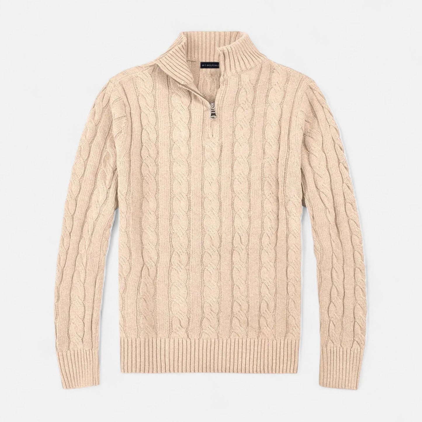 VogeLuxe | Pull texturé ouvert sur le devant pour homme 4