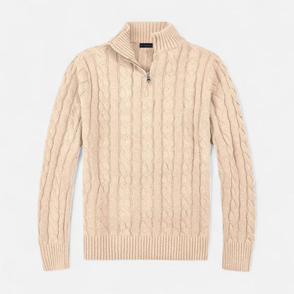 VogeLuxe | Pull texturé ouvert sur le devant pour homme 4