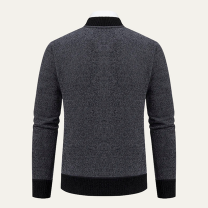 VogeLuxe | Pull zippé brodé pour homme 6