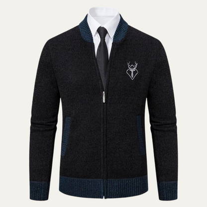 VogeLuxe | Pull zippé brodé pour homme 7