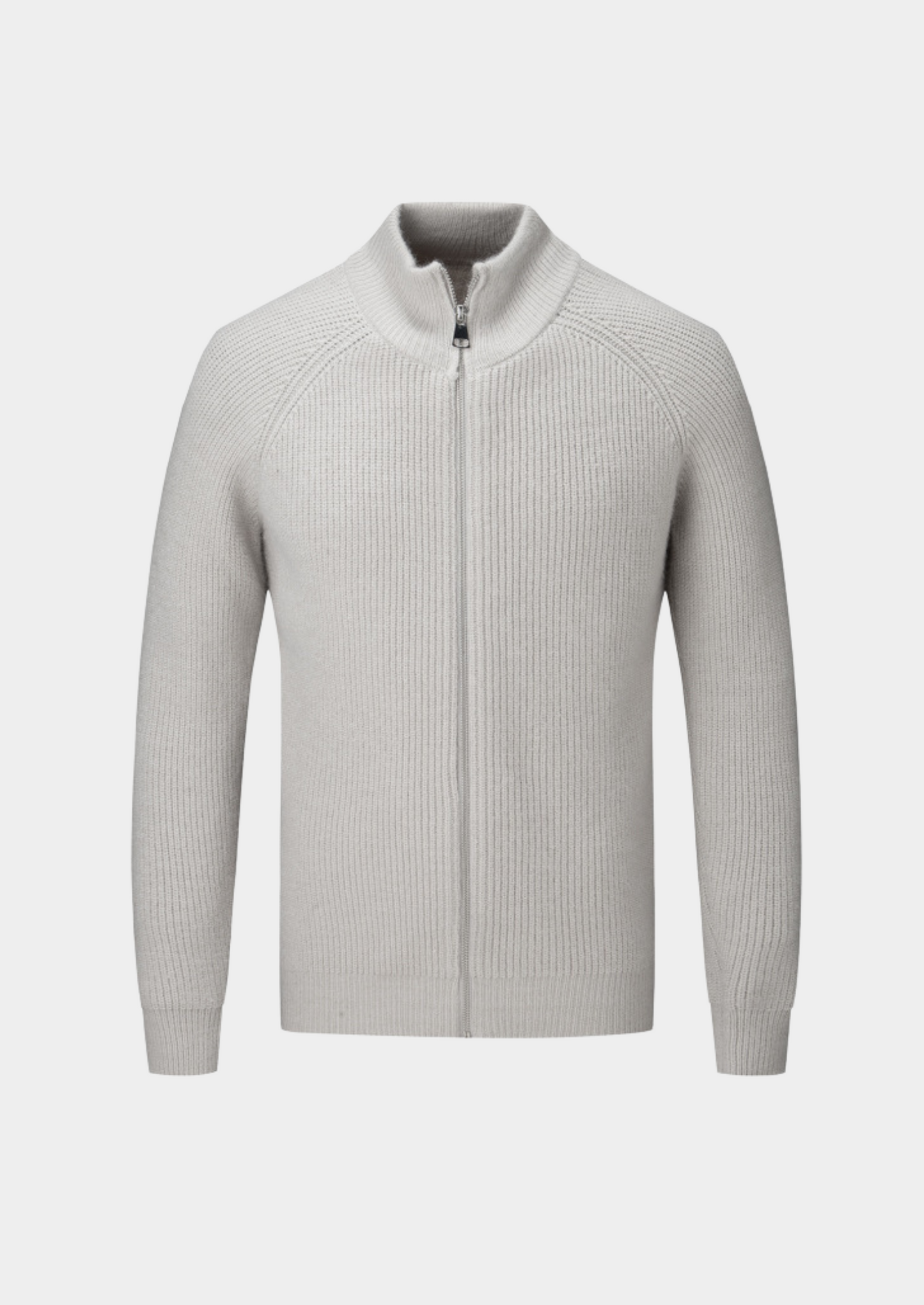 Pull Côtelé Zippé Homme Sport Chic - PanierRoyale