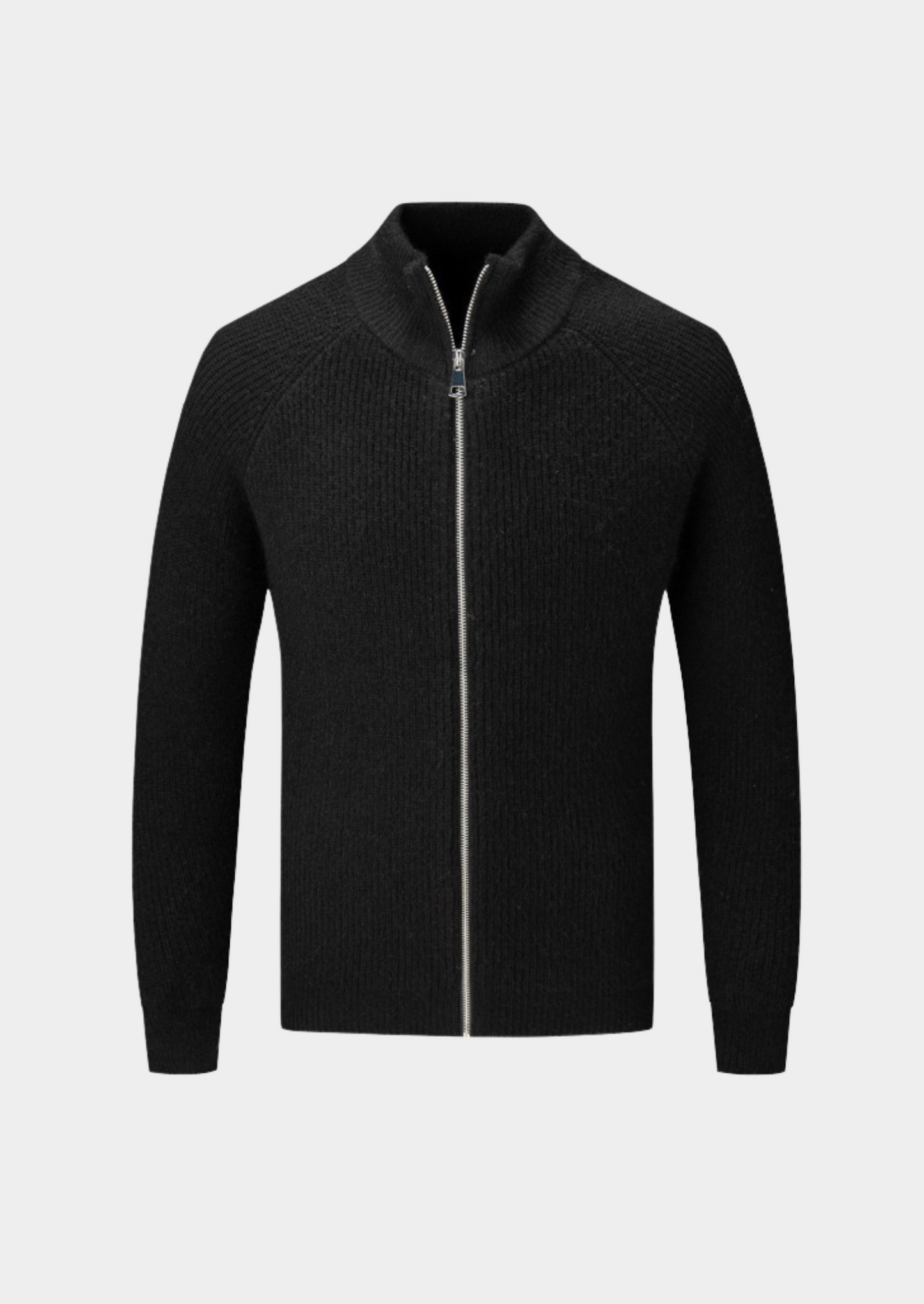 Pull Côtelé Zippé Homme Sport Chic
