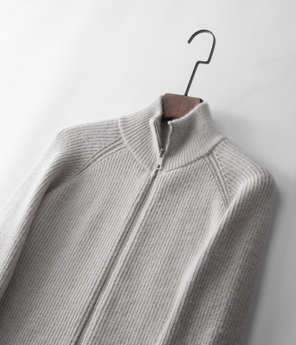 VogeLuxe | Pull zippé côtelé pour homme 7