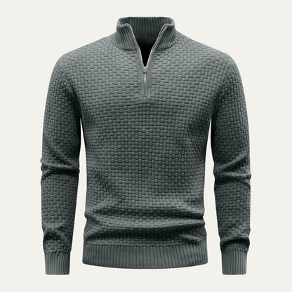 Pull Homme Zippé Chaud et Confortable