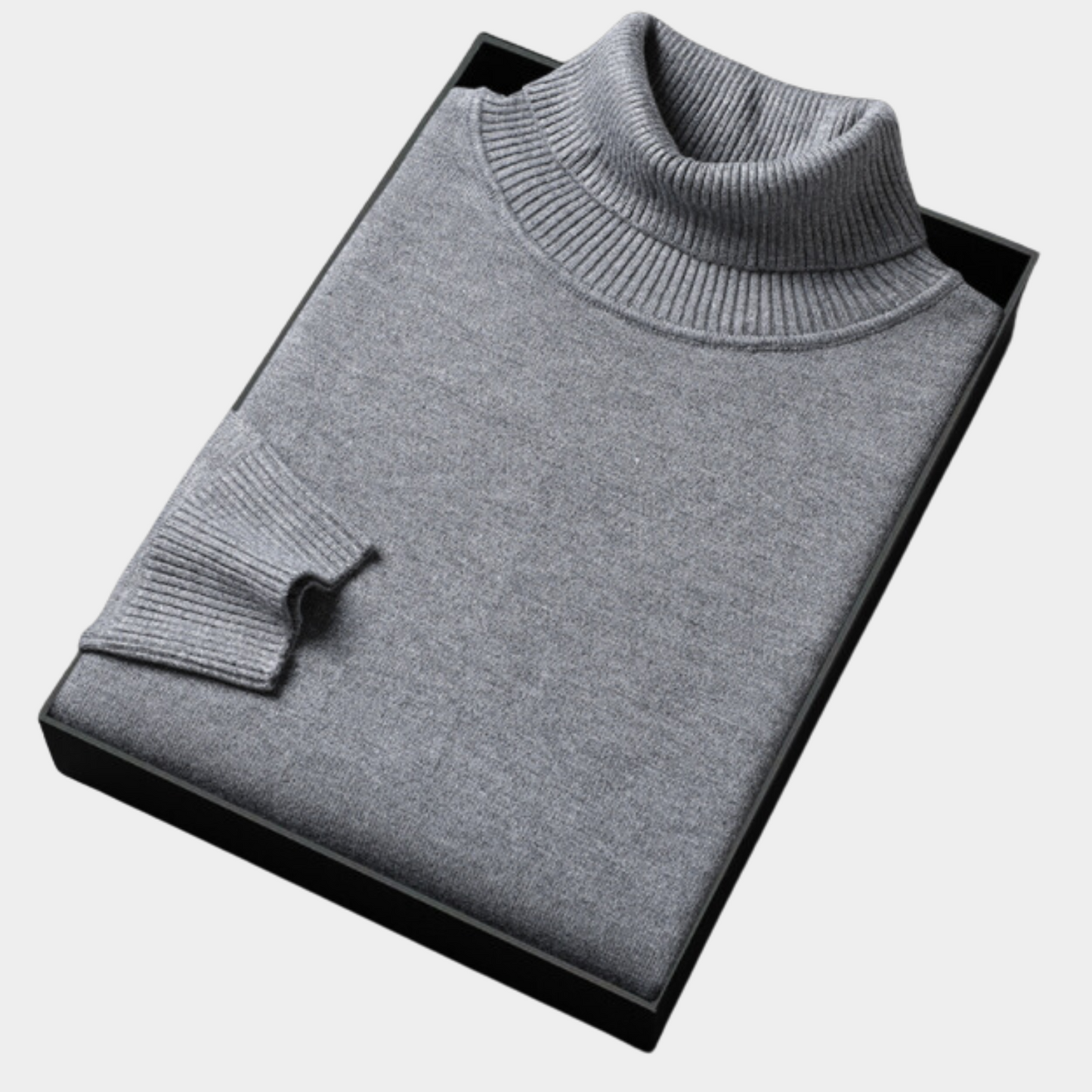 Pulls Hommes Côtelés Col Roulé Chauds et Élégants