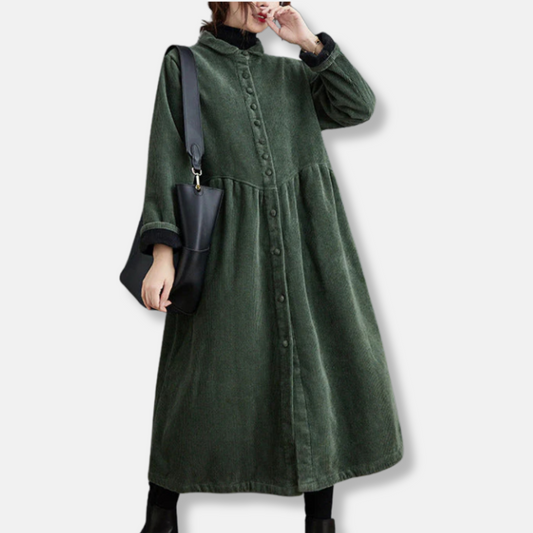 VogeLuxe | Robe-chemise maxi texturée pour femme 0