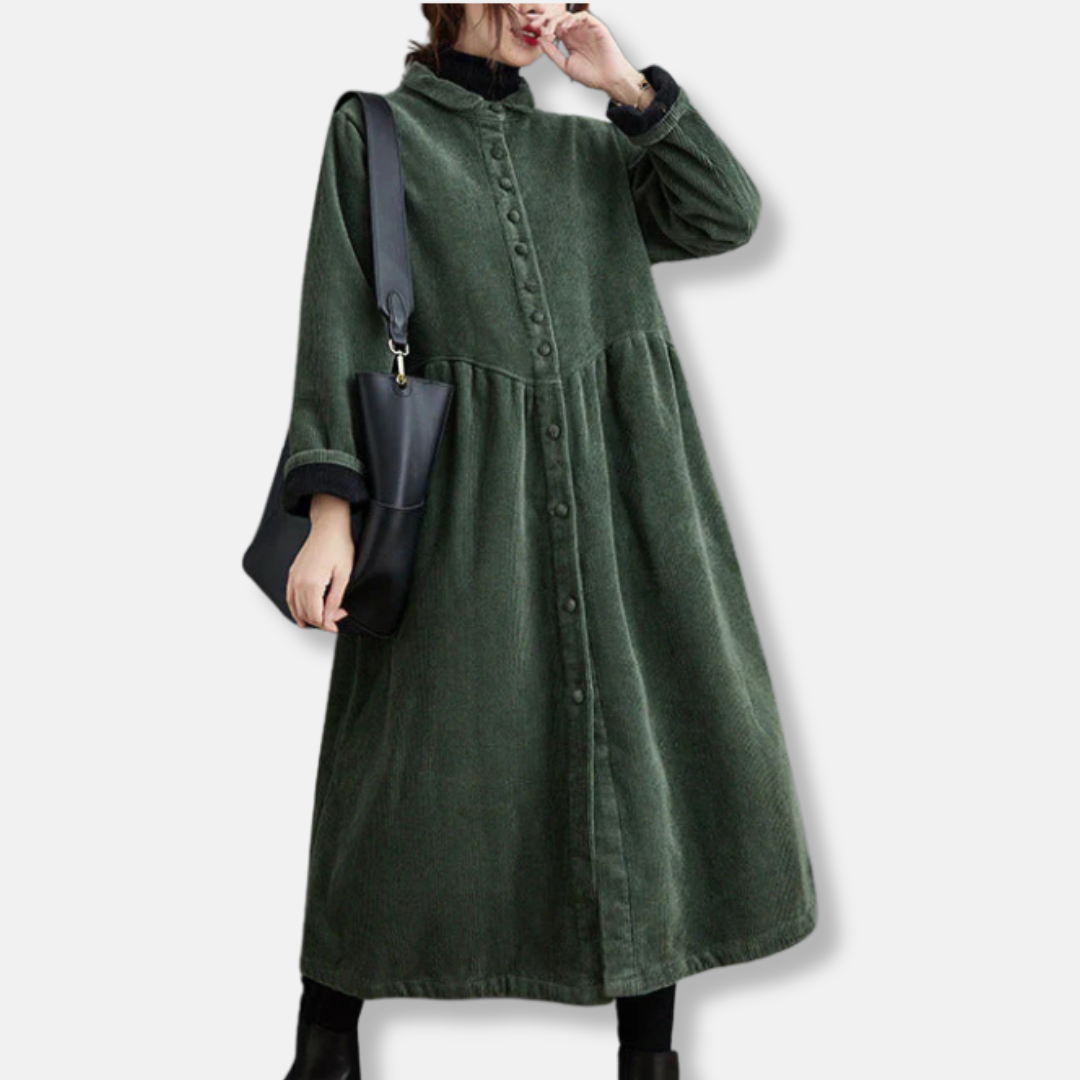 Robe Chemisier Grande Taille en Coton Doux pour Femme - PanierRoyale