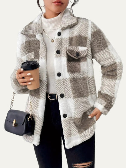 Chemise femme à carreaux douce et confortable