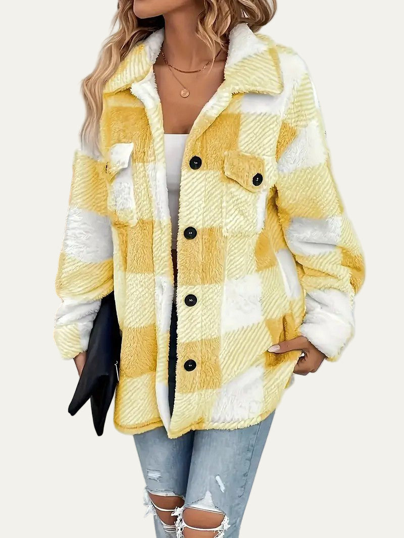Chemise femme à carreaux douce et confortable