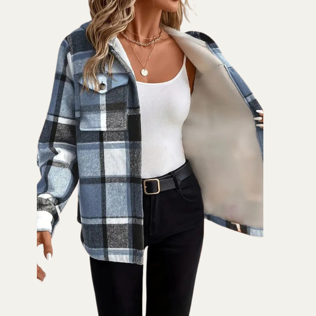 Chemise à carreaux femme décontractée et confortable
