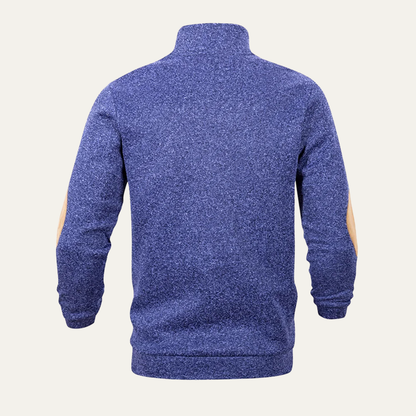 VogeLuxe | Sweat-shirt à col montant et fermeture à boutons-pression pour homme 4