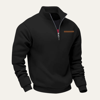 VogeLuxe | Sweat-shirt à col montant zippé pour homme 6