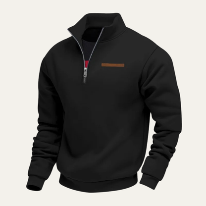 VogeLuxe | Sweat-shirt à col montant zippé pour homme 9