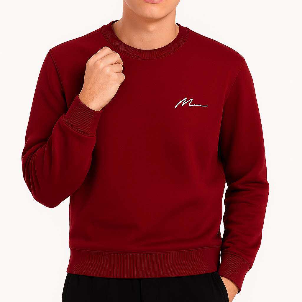 VogeLuxe | Sweat-shirt à col rond doublé polaire pour homme 0