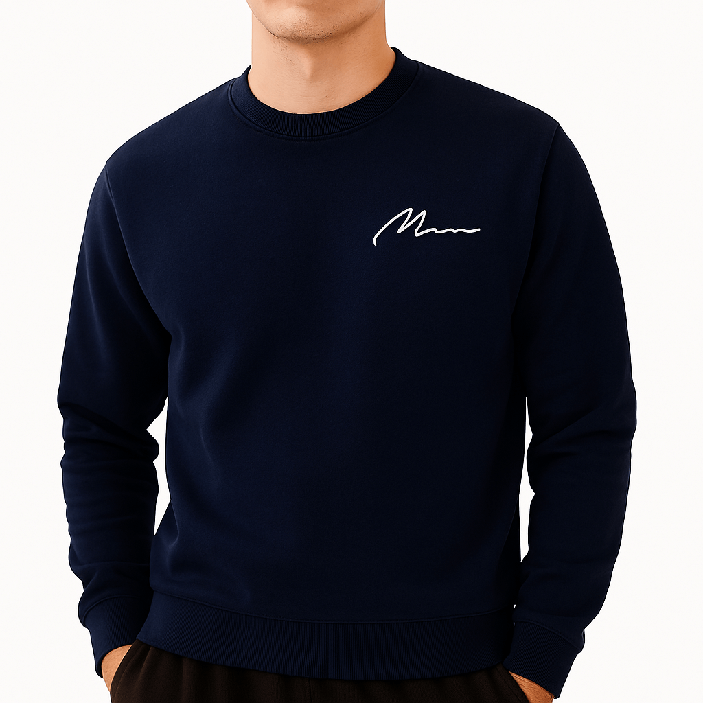 VogeLuxe | Sweat-shirt à col rond doublé polaire pour homme 3