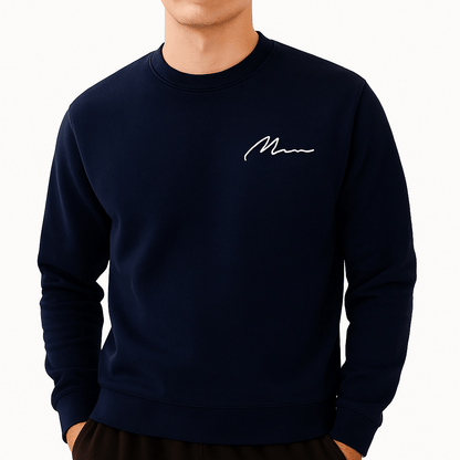 VogeLuxe | Sweat-shirt à col rond doublé polaire pour homme 3