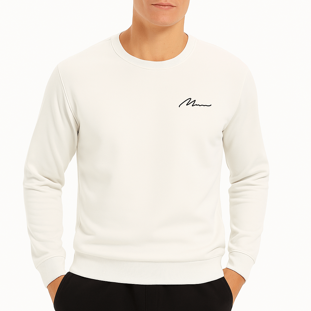 VogeLuxe | Sweat-shirt à col rond doublé polaire pour homme 4