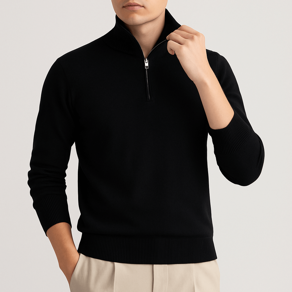 VogeLuxe | Sweat-shirt à col roulé oversize pour homme 0