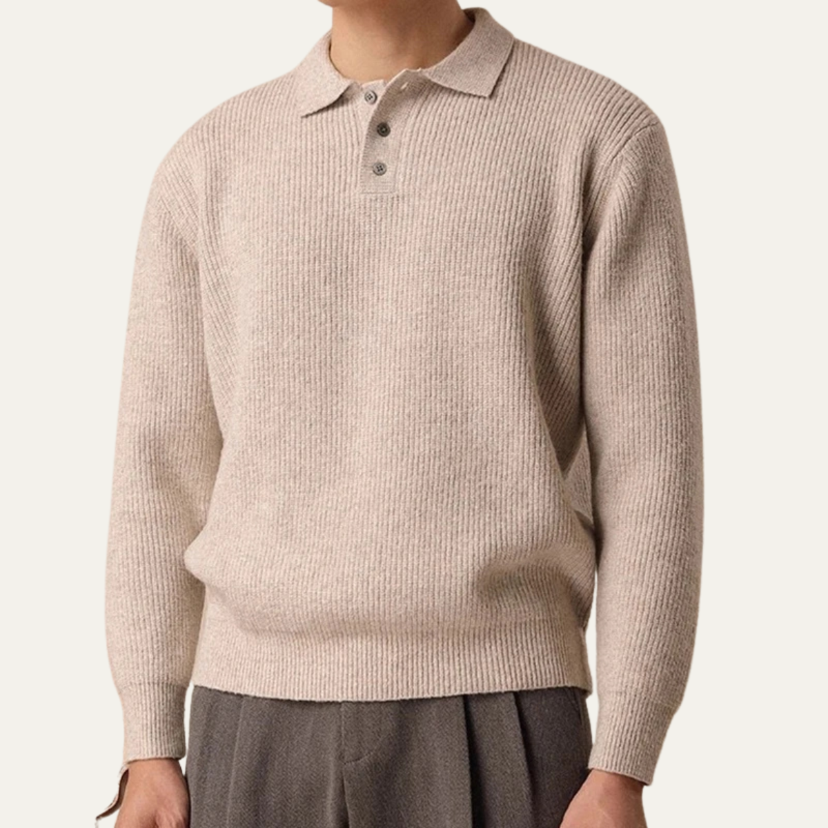 VogeLuxe | Sweat-shirt à col zippé doublé sherpa pour homme 0