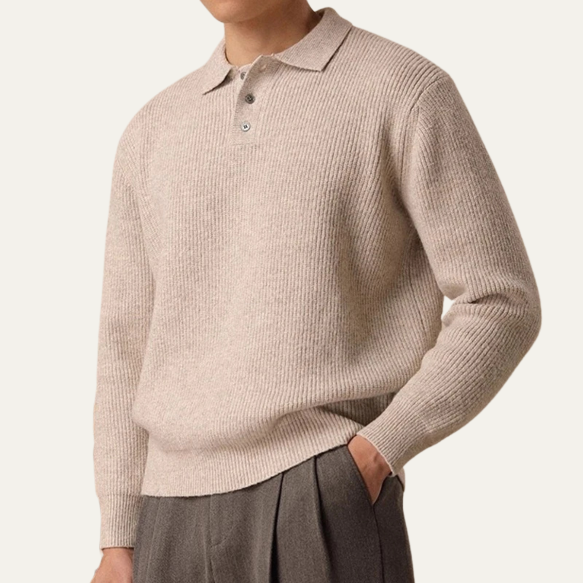VogeLuxe | Sweat-shirt à col zippé doublé sherpa pour homme 3