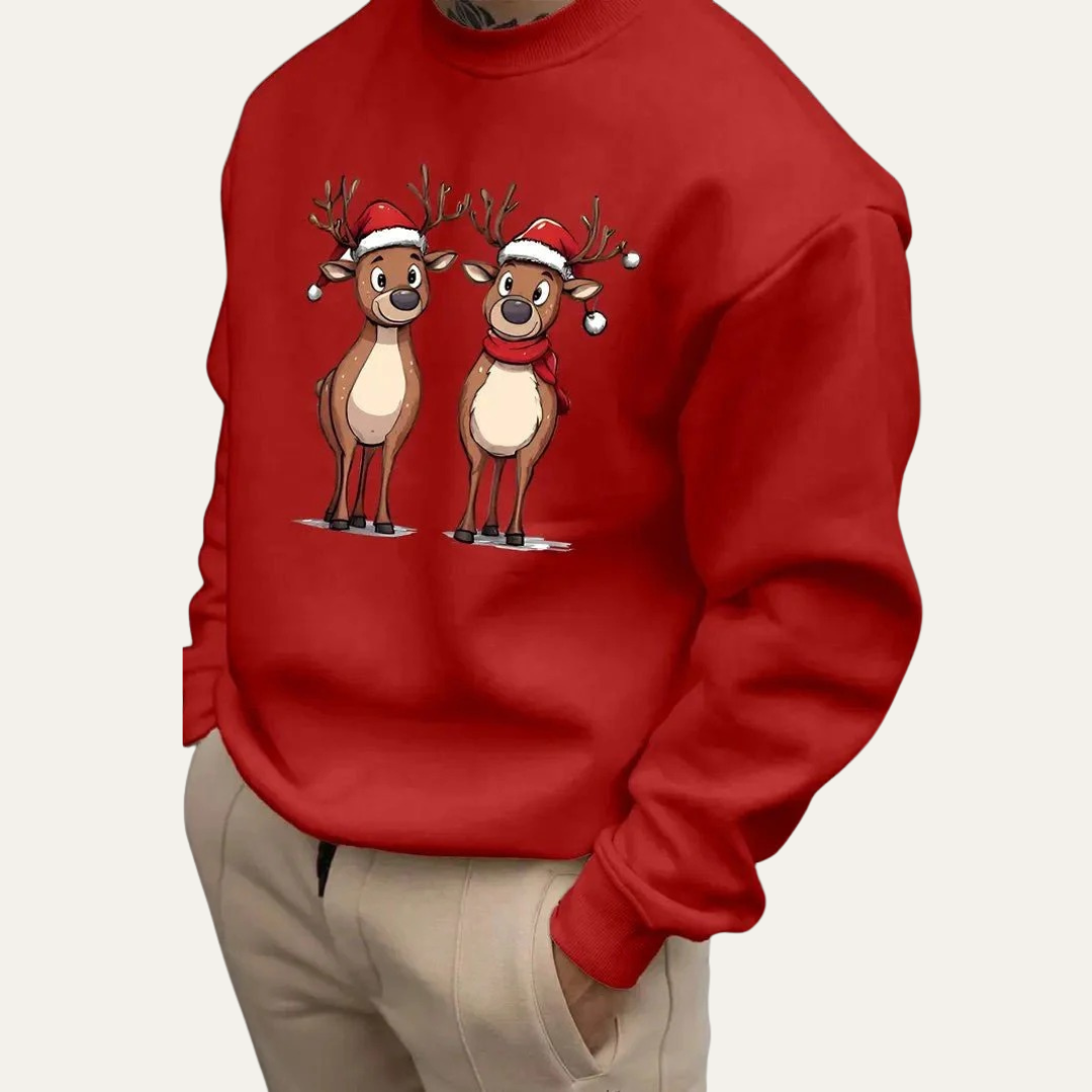 Sweat à capuche Hiver pour Homme avec Imprimé Rennes