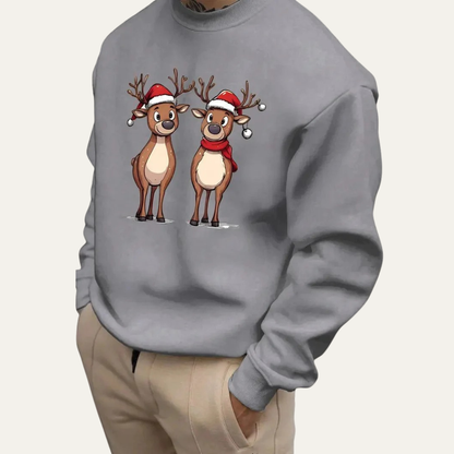 Sweat à capuche Hiver pour Homme avec Imprimé Rennes