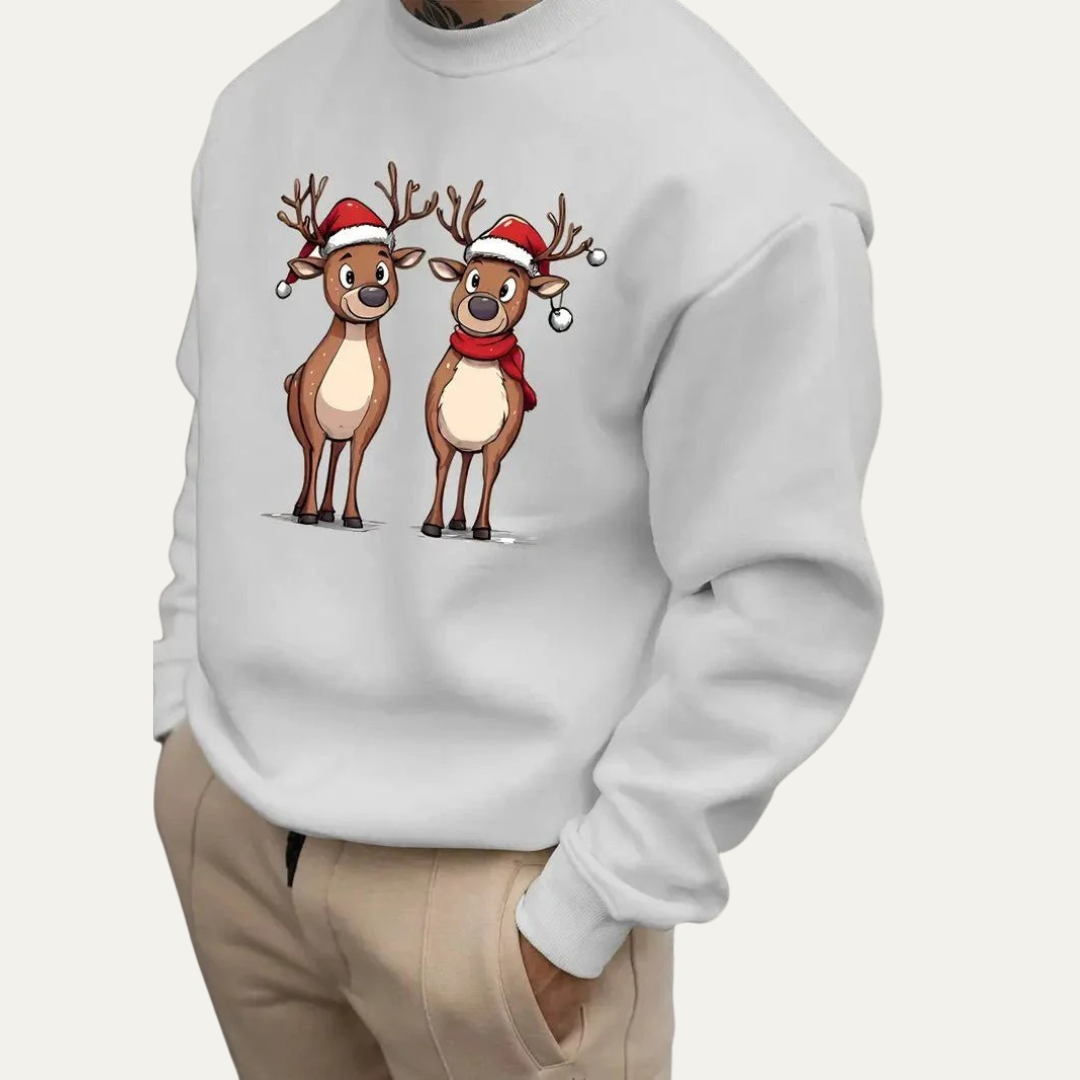 Sweat à capuche Hiver pour Homme avec Imprimé Rennes