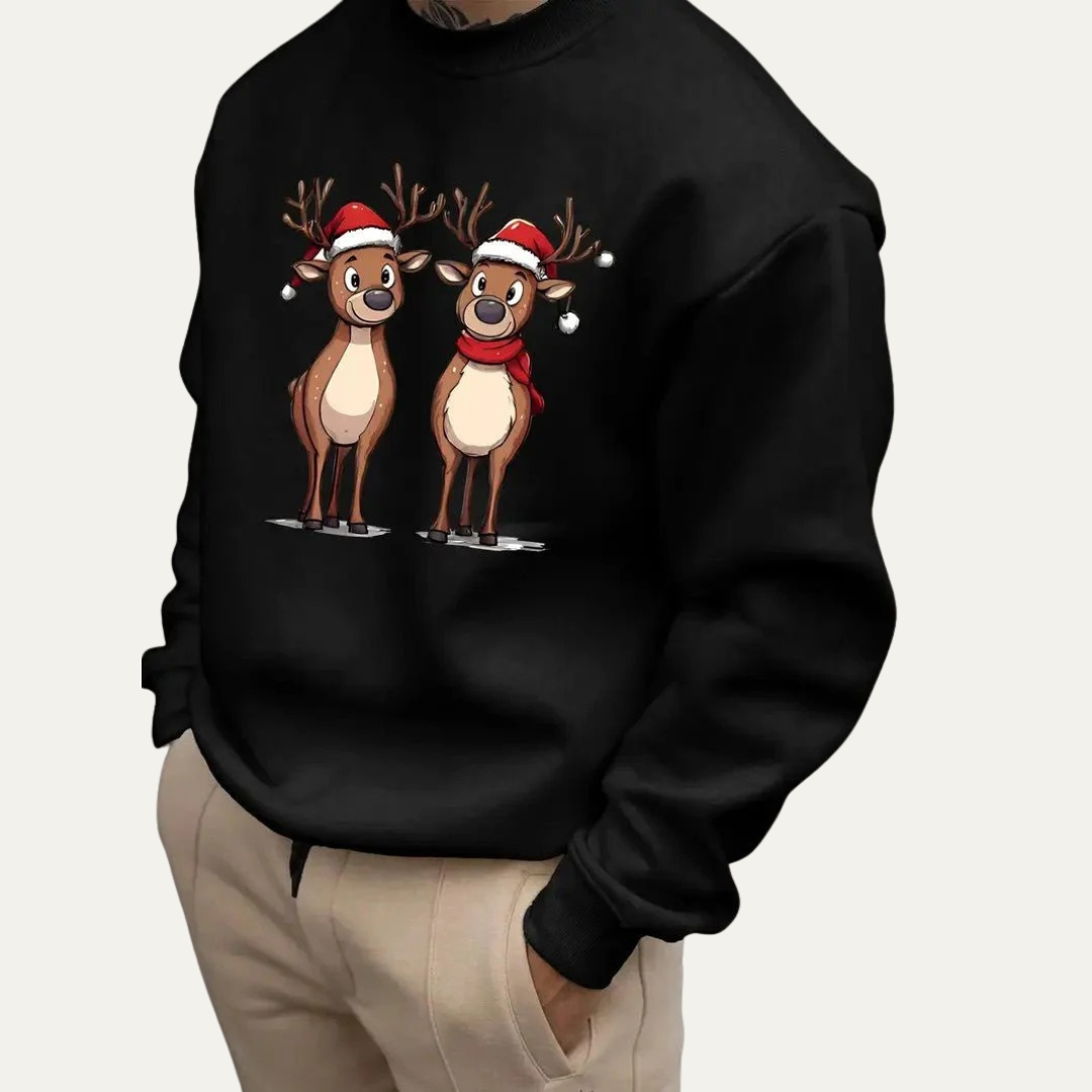 Sweat à capuche Hiver pour Homme avec Imprimé Rennes