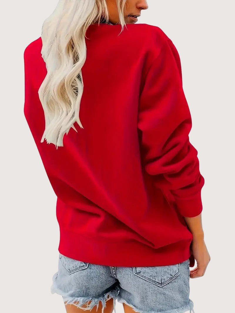 VogeLuxe | Sweat-shirt de Noël humoristique pour femme avec un écureuil 1
