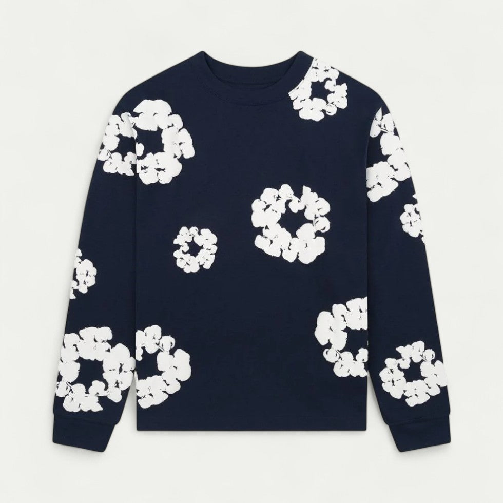 VogeLuxe | Sweat-shirt décontracté à motif floral pour femme 1