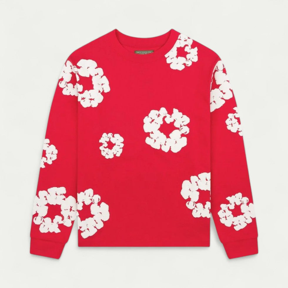 Sweat à fleurs femme décontracté et confortable