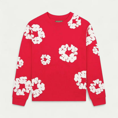 Sweat à fleurs femme décontracté et confortable