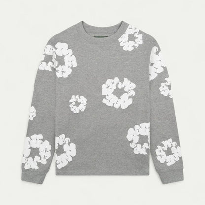 VogeLuxe | Sweat-shirt décontracté à motif floral pour femme 3
