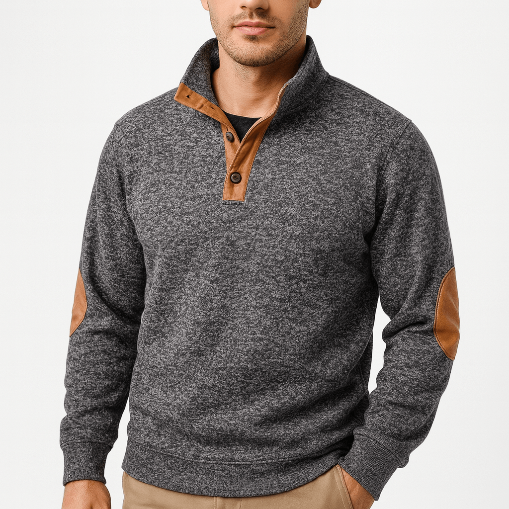 VogeLuxe | Sweat-shirt en maille à col montant pour homme 3