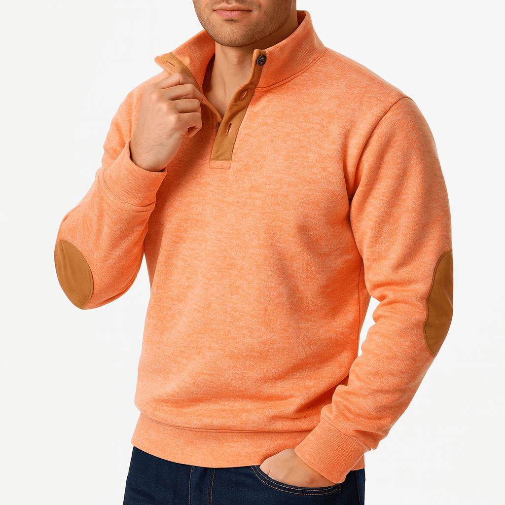 VogeLuxe | Sweat-shirt en maille à col montant pour homme 6