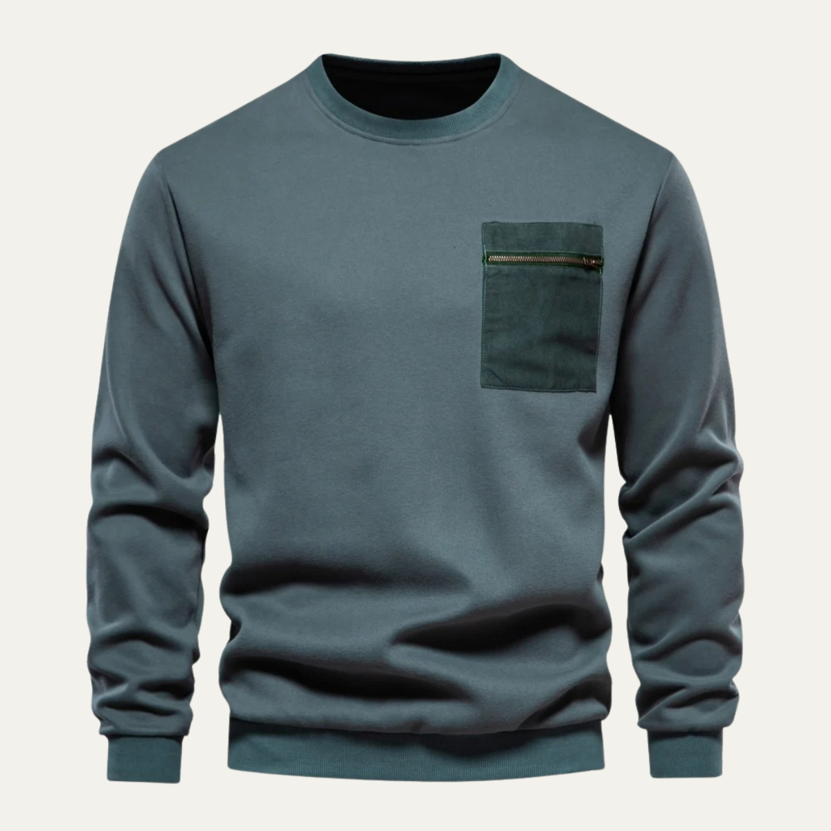 Sweat à Capuche Homme Poche Zippée Sport