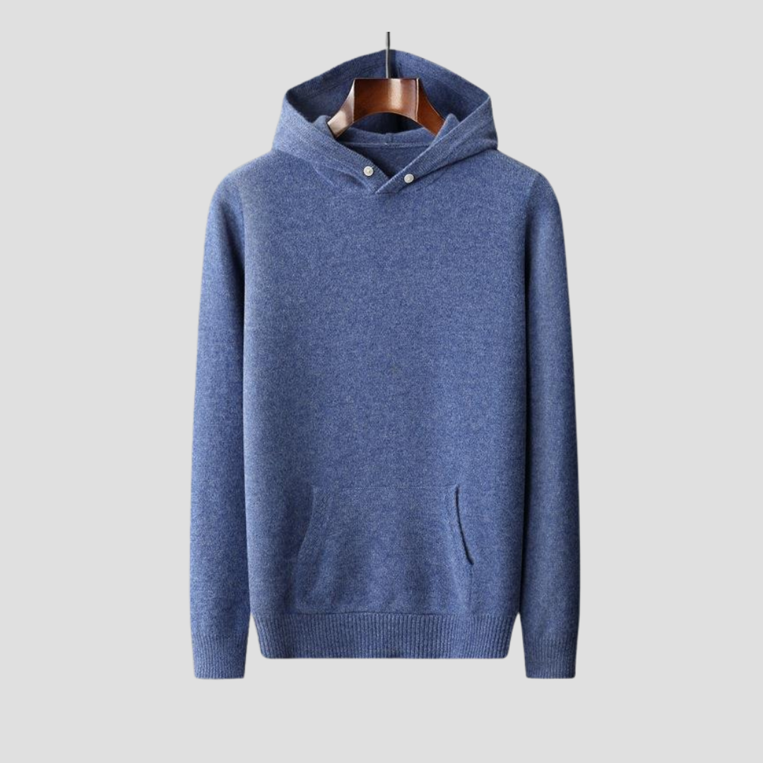 VogeLuxe | Sweat à capuche en maille pour femme avec détails de boutons 5