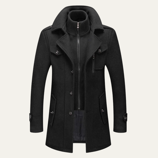 Imperméable Homme Classique Long avec Capuchon - PanierRoyale