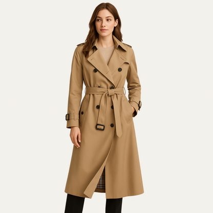VogeLuxe | Trench-coat classique ceinturé pour femme 1