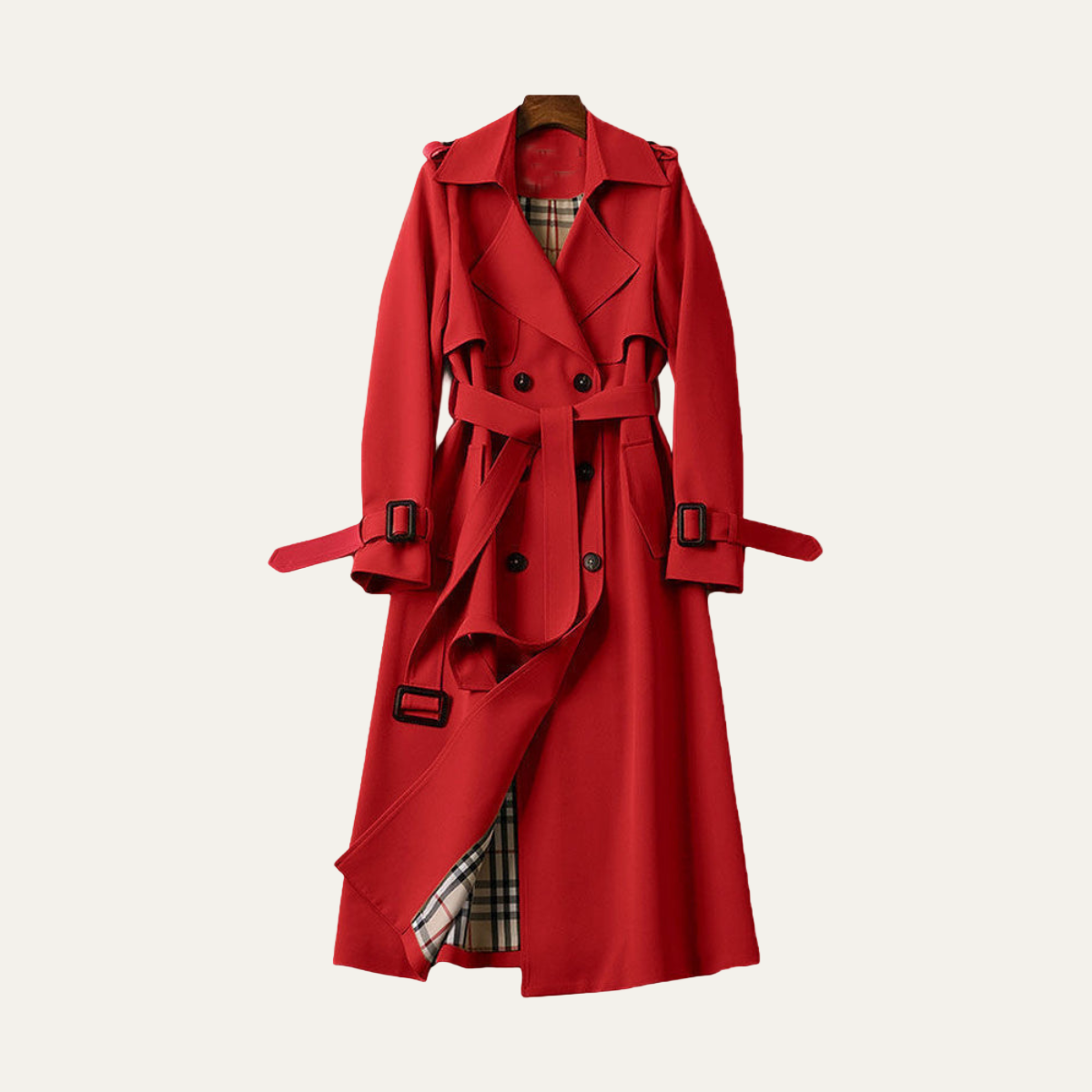 VogeLuxe | Trench-coat classique ceinturé pour femme 2