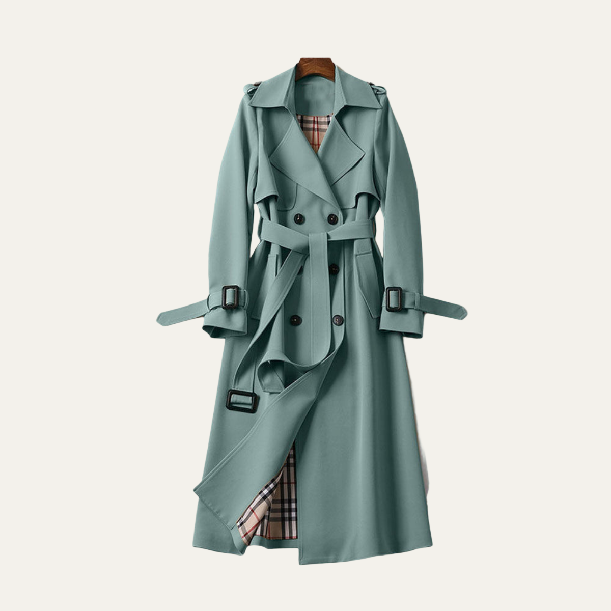 VogeLuxe | Trench-coat classique ceinturé pour femme 3