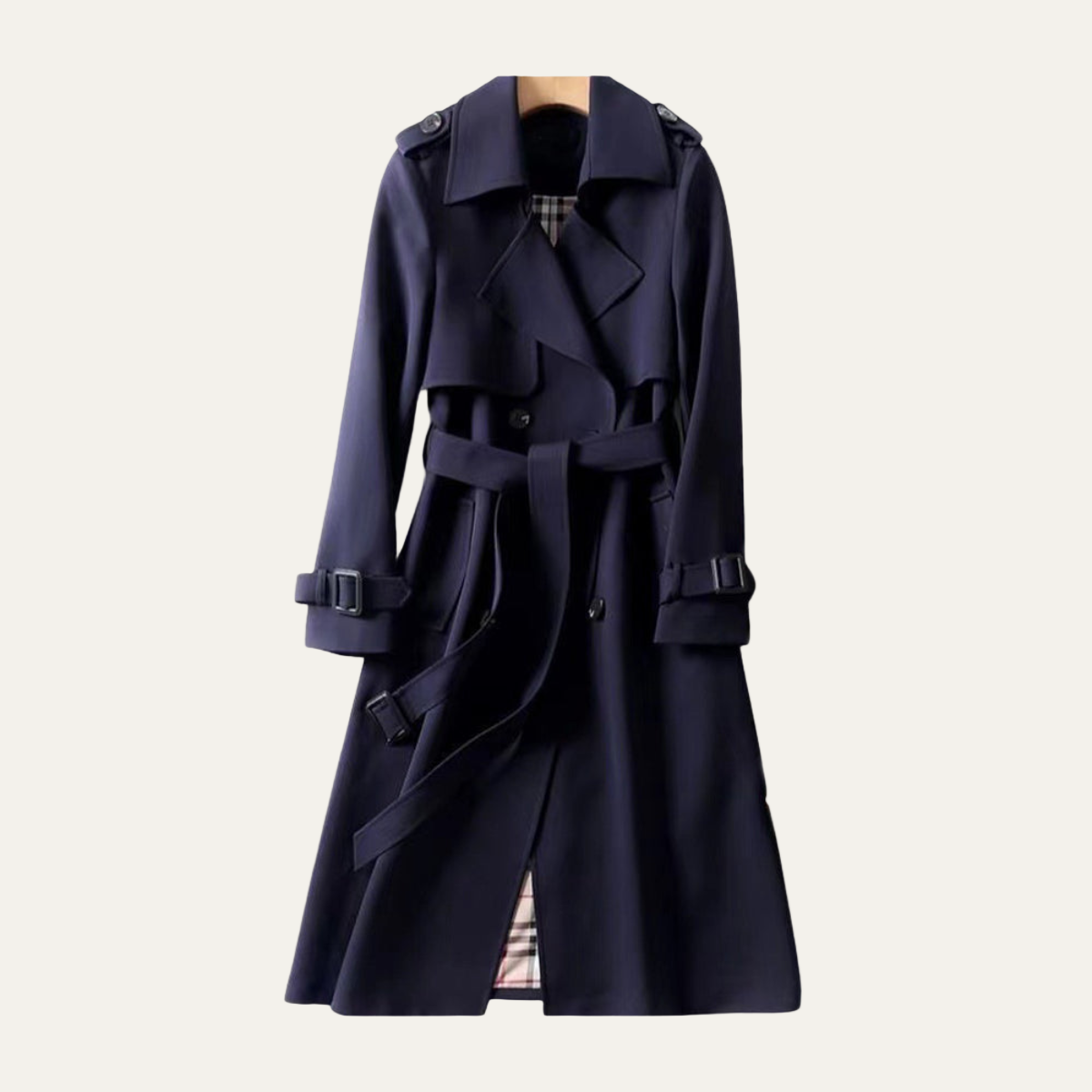 VogeLuxe | Trench-coat classique ceinturé pour femme 5