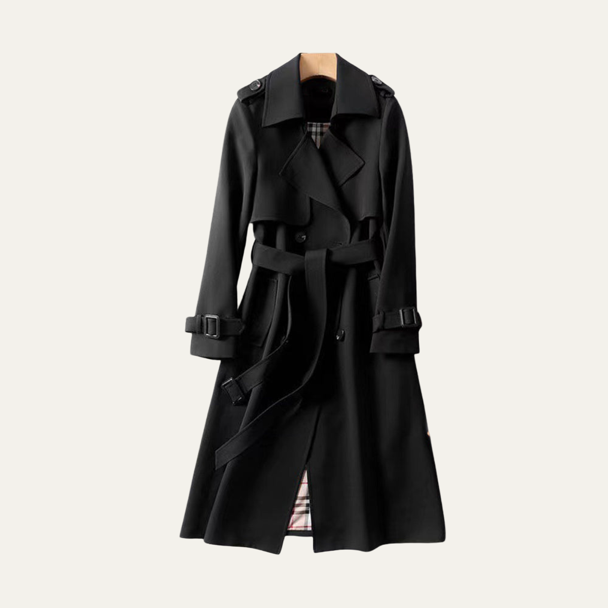 VogeLuxe | Trench-coat classique ceinturé pour femme 6