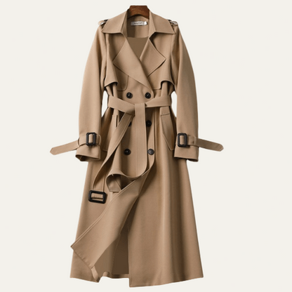 Manteau femme classique à ceinture ajustable - PanierRoyale