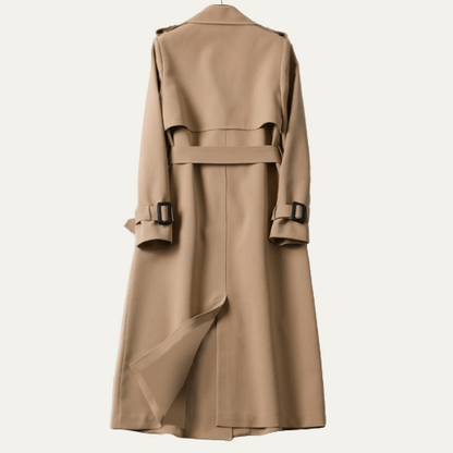 VogeLuxe | Trench-coat classique croisé pour femme 1