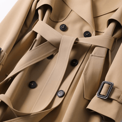 VogeLuxe | Trench-coat classique croisé pour femme 2