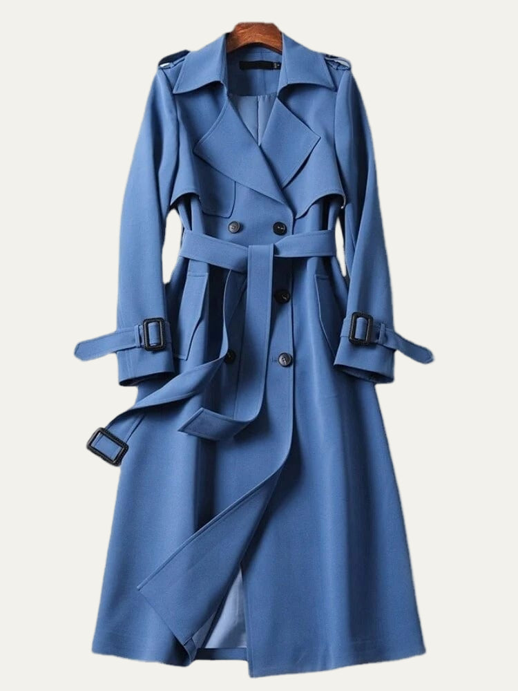VogeLuxe | Trench-coat classique croisé pour femme 3