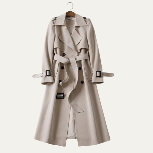 VogeLuxe | Trench-coat classique croisé pour femme 4