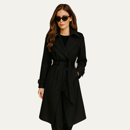 VogeLuxe | Trench-coat classique croisé pour femme 5